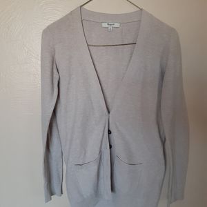 Madewell Two-Pocket Cotton Cardigan Sz XS Grandmacore